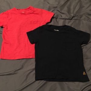 One red and one navy 12-18 month baby gap tees